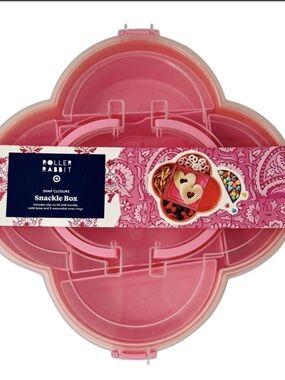 Roller Rabbit Pink Floral Snap-Closure Snackle Box